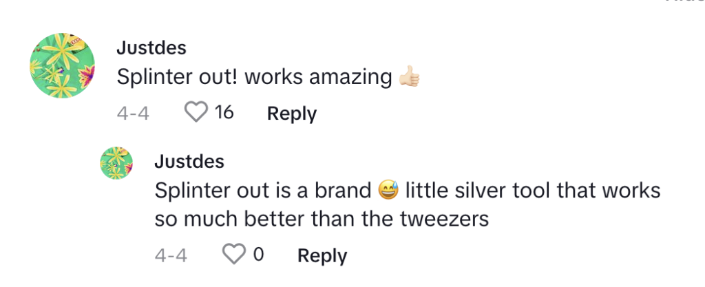 TikTok comments